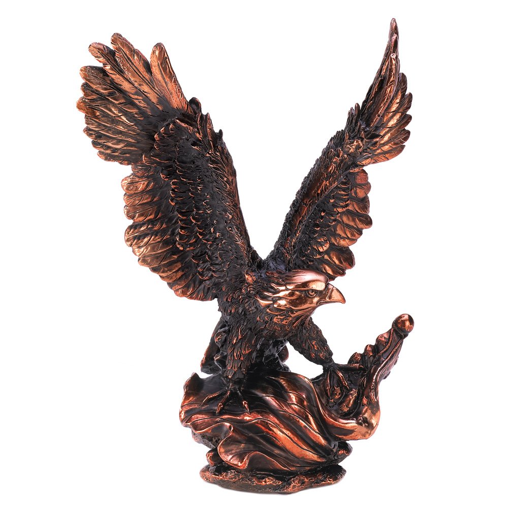 Eagle in flight statue