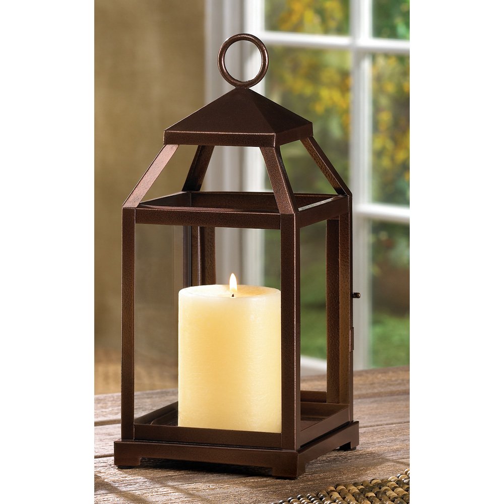 Bronze contemporary lantern