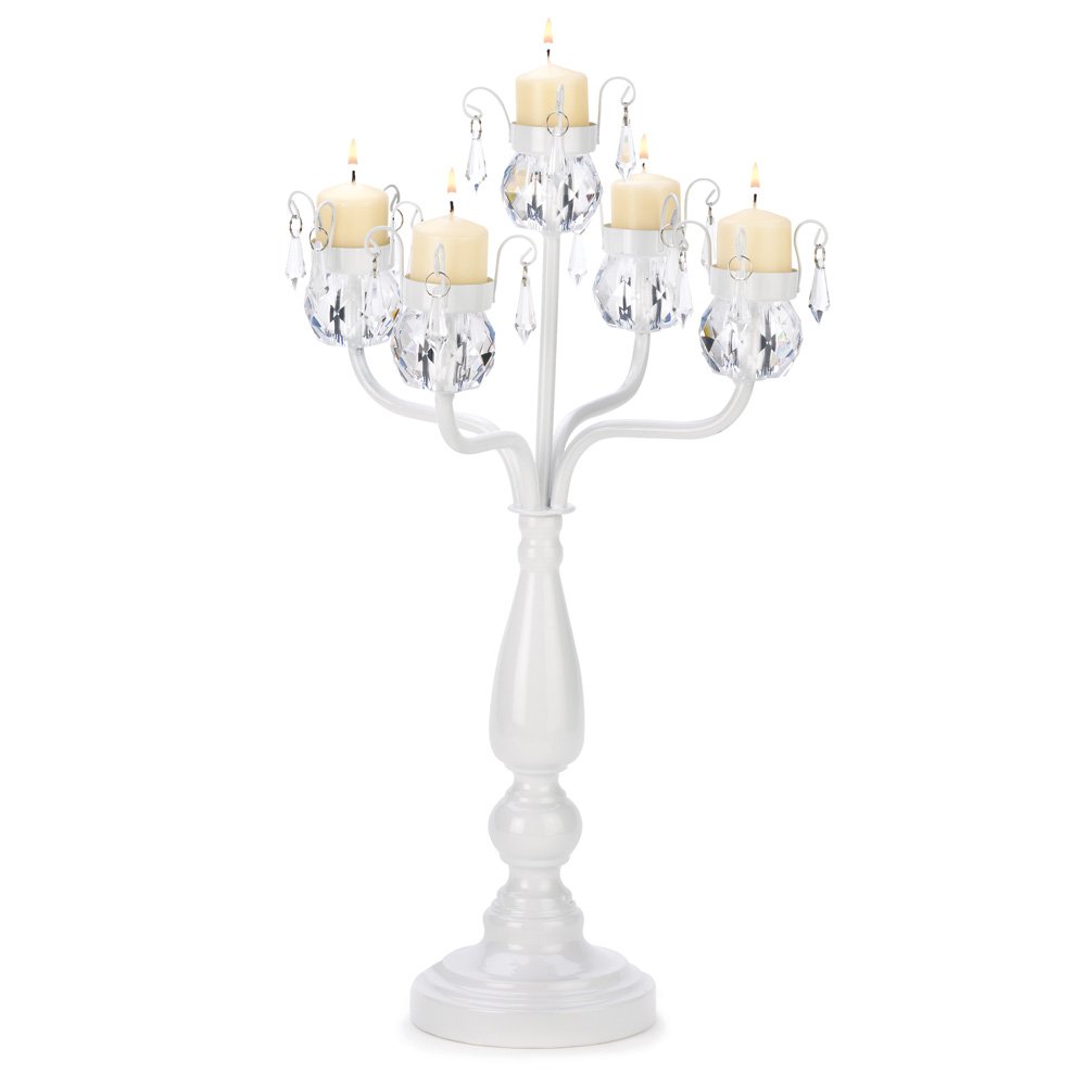 Bejeweled standing candelabra