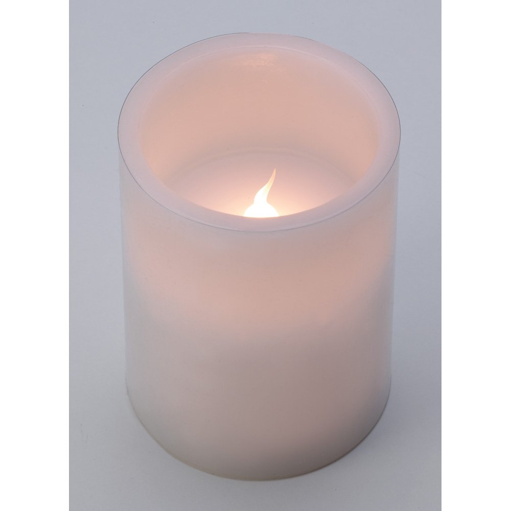 Classic white flameless candle