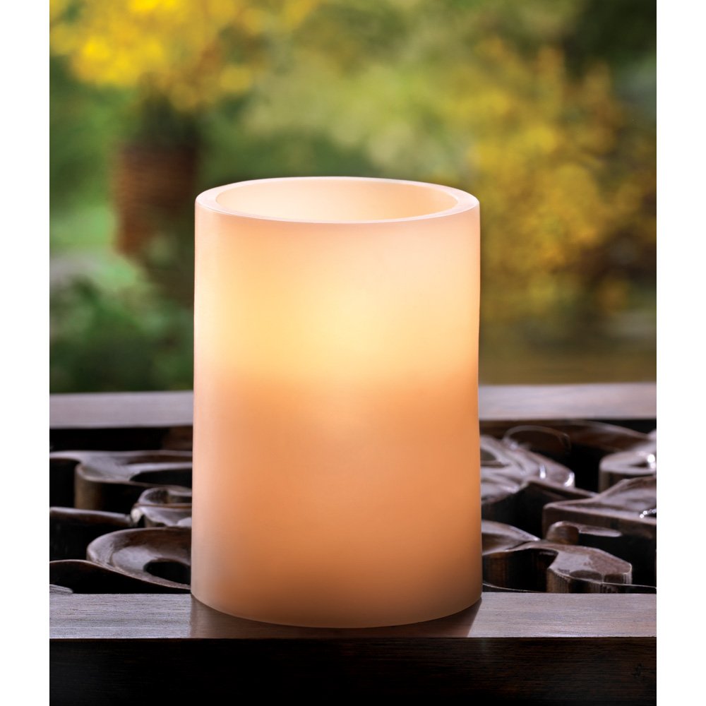 Classic white flameless candle