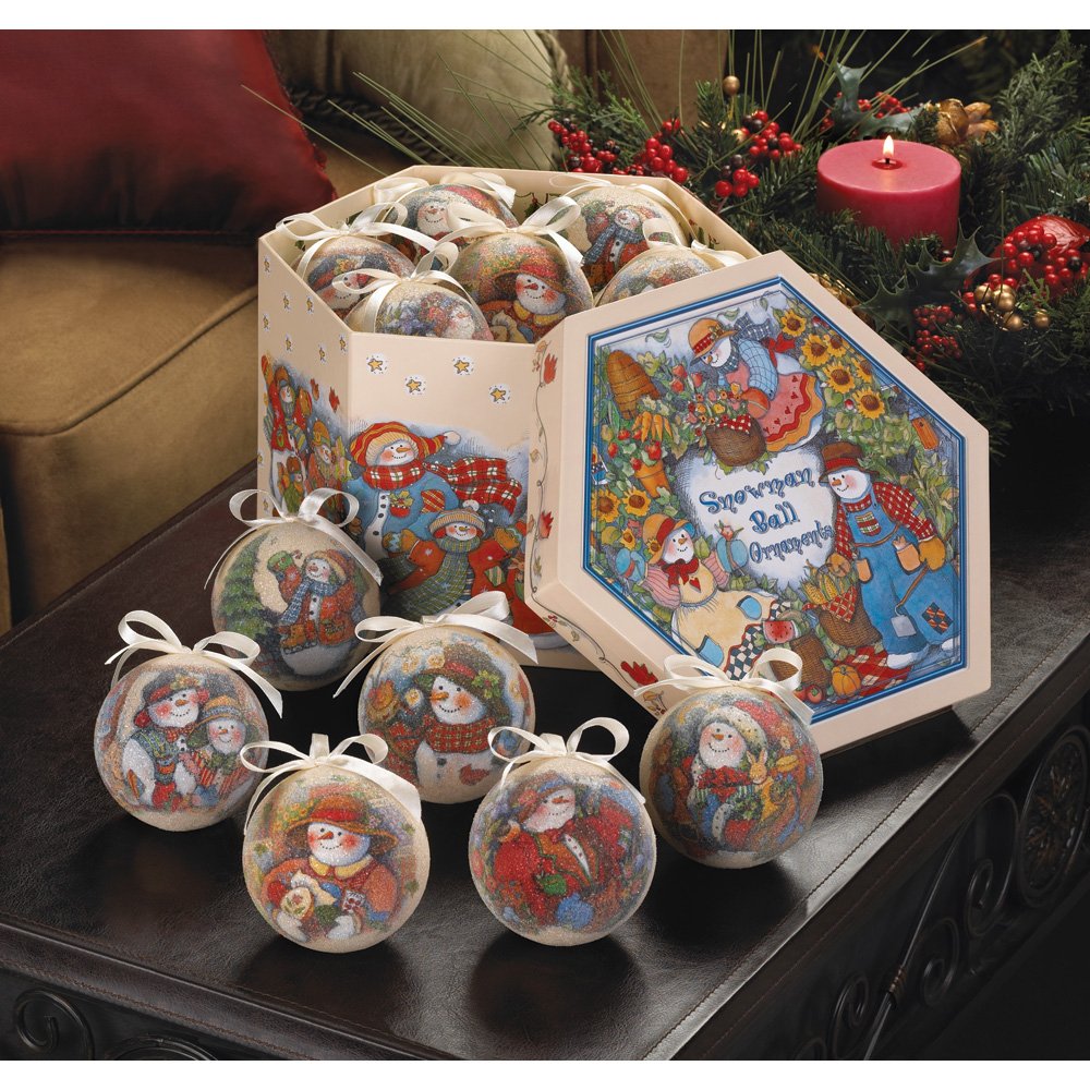 Country snowman ornament box s