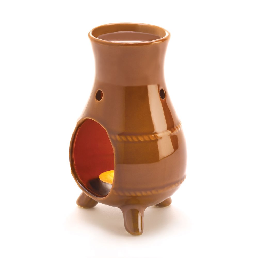 Earthen oven oil warmer