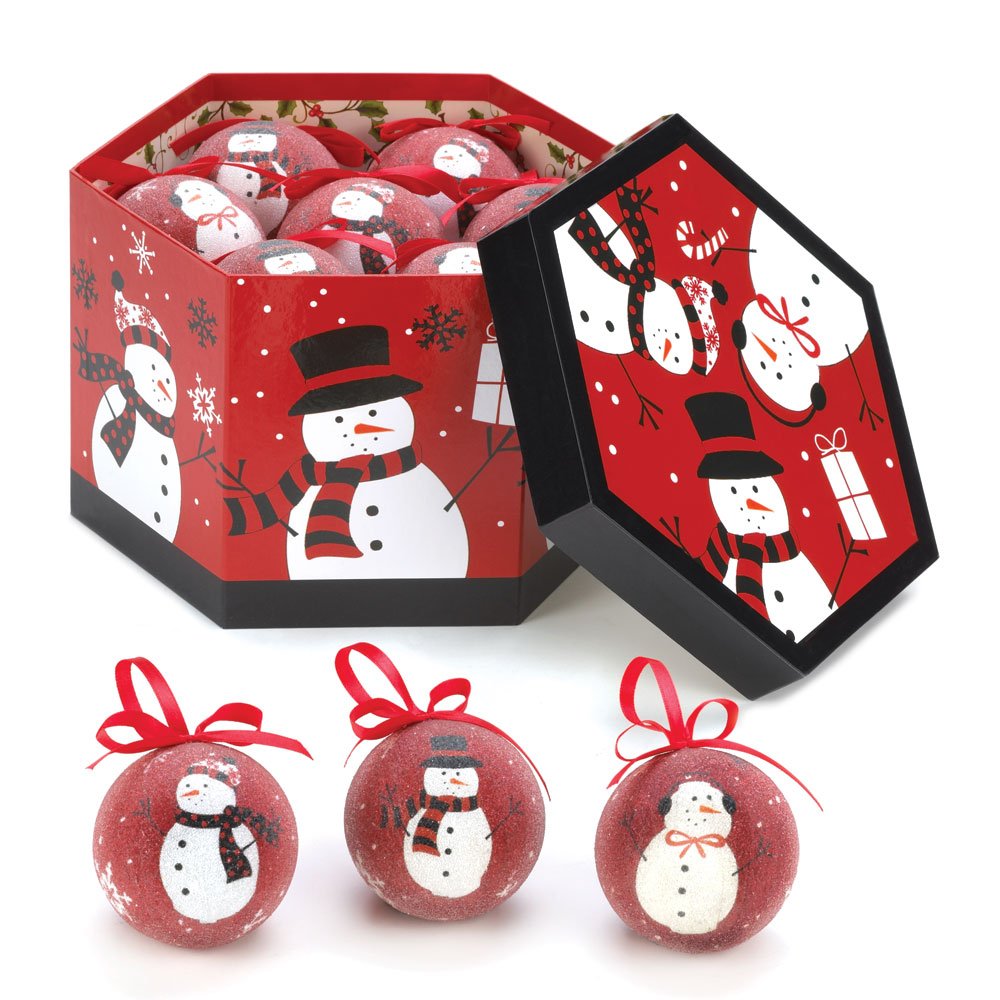 Happy snowmen ornaments