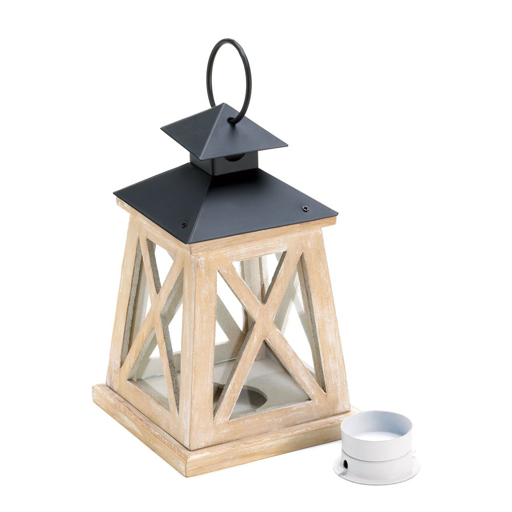 Colonial height wooden lantern