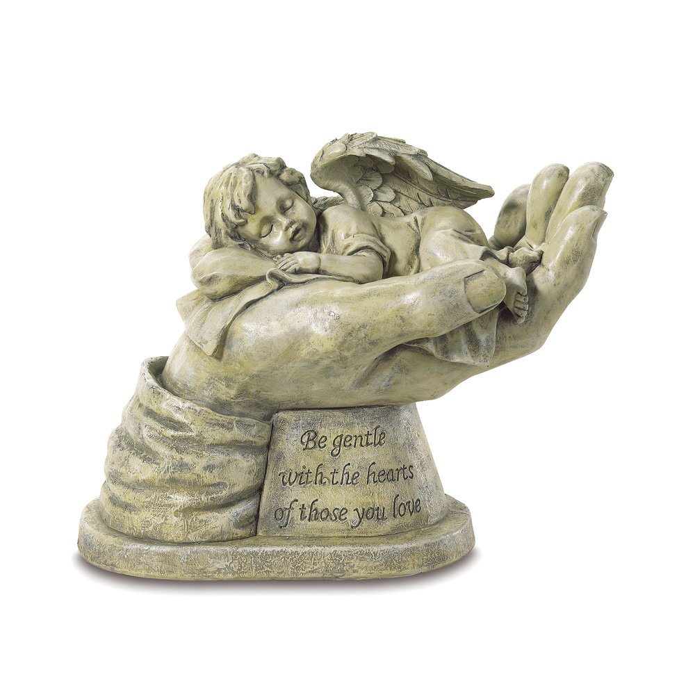 Cherished cherub statue