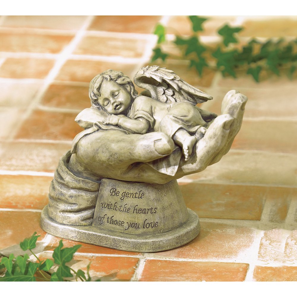 Cherished cherub statue