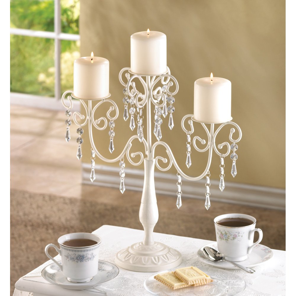 Ivory elegance candelabra