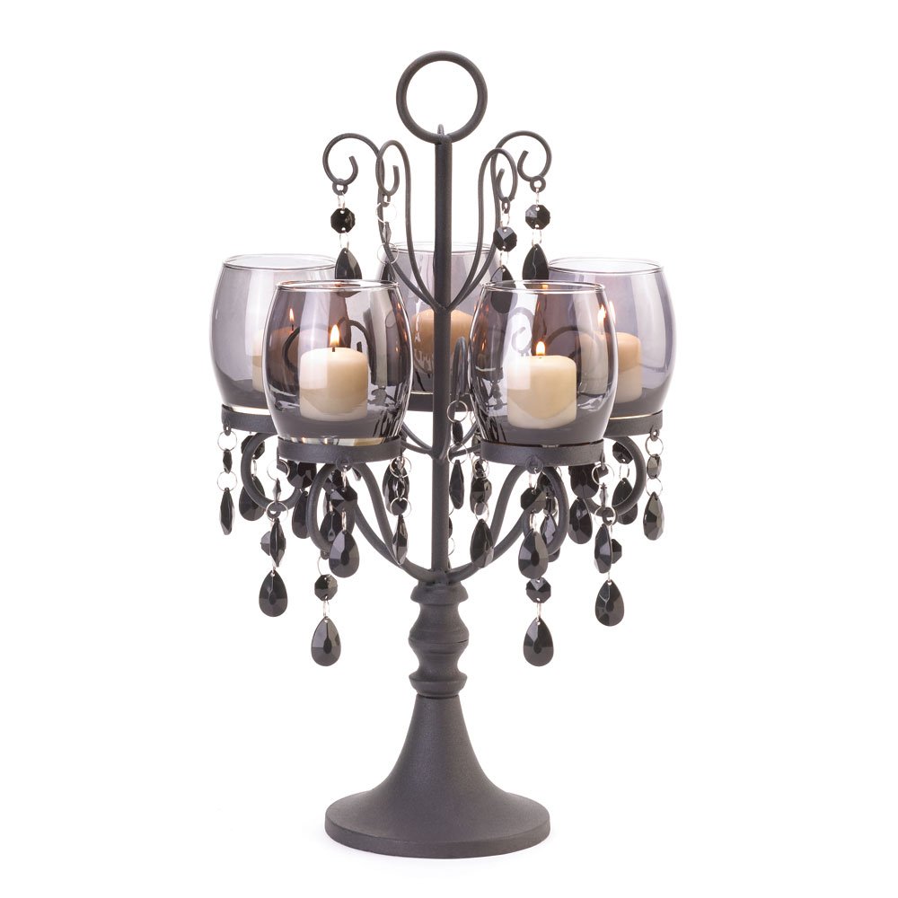 Midnight elegance candlelabra