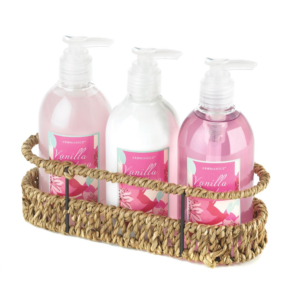 Sweet pea bath trio