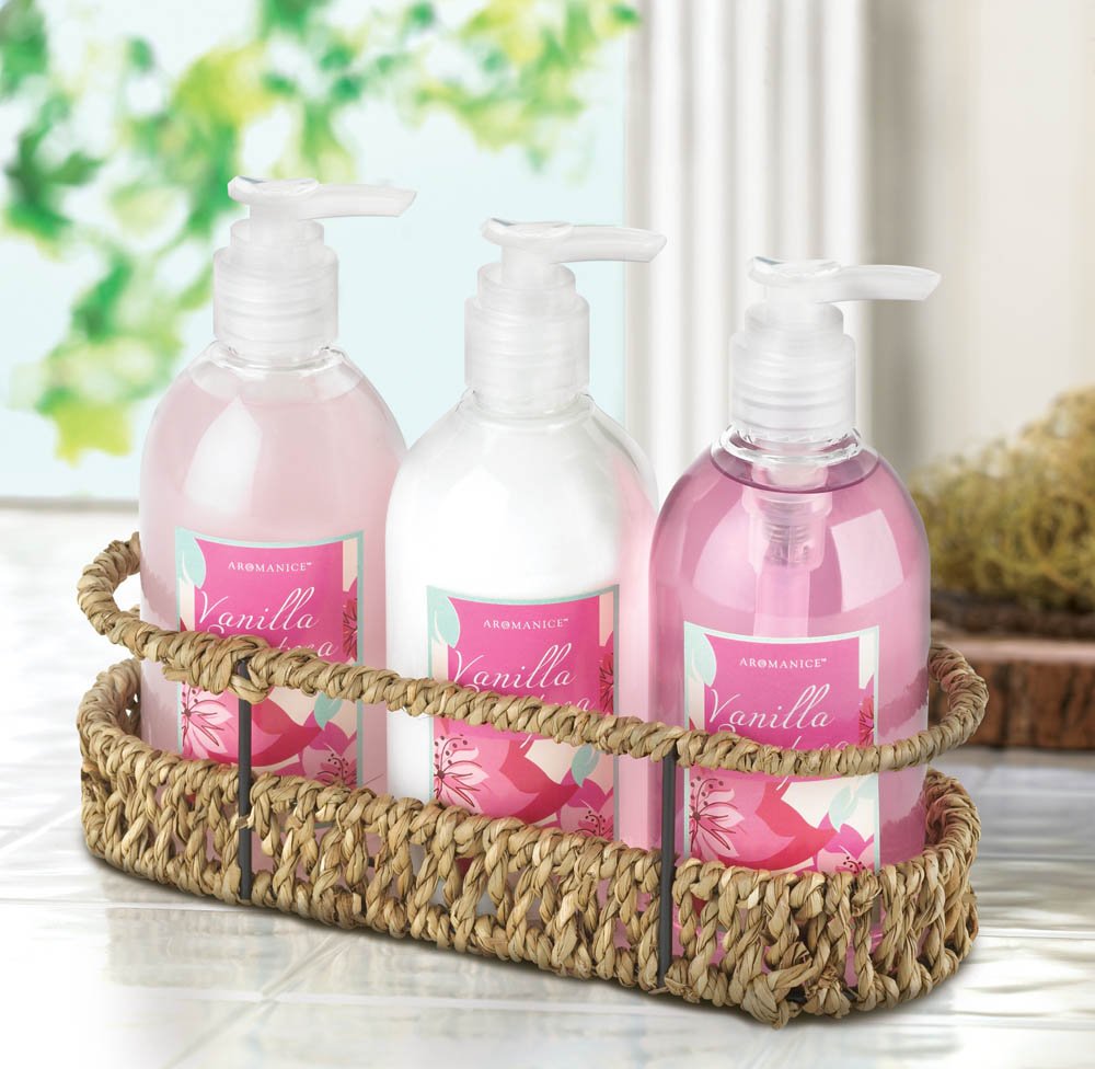 Sweet pea bath trio