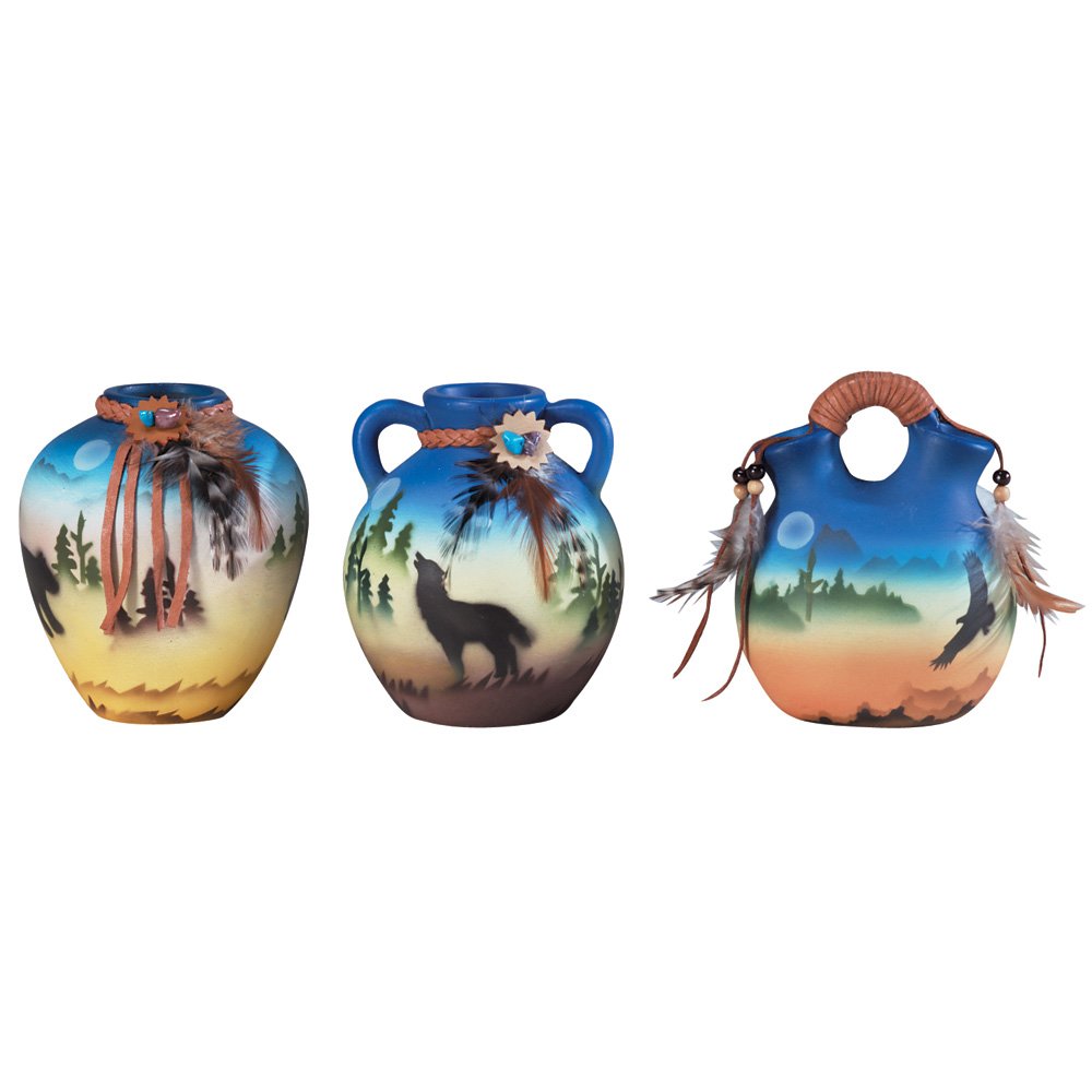 Mini southwestern vase set