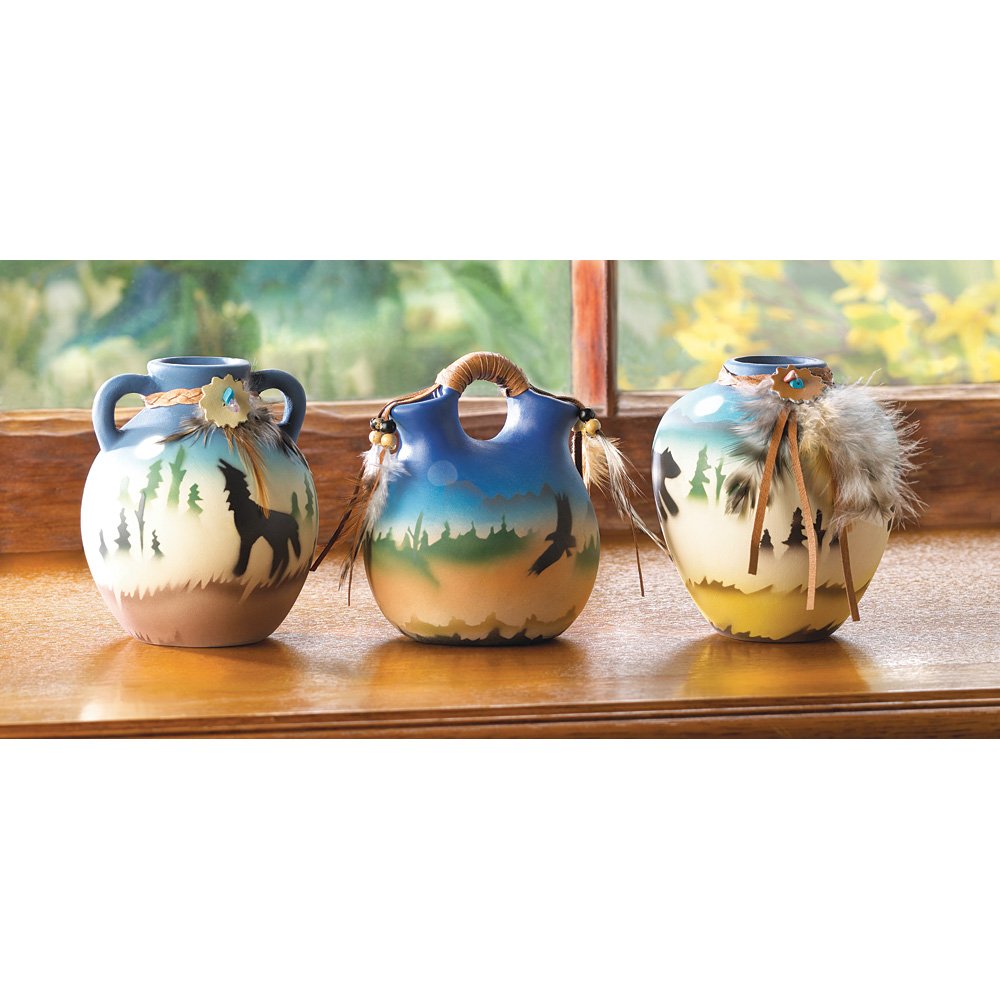 Mini southwestern vase set